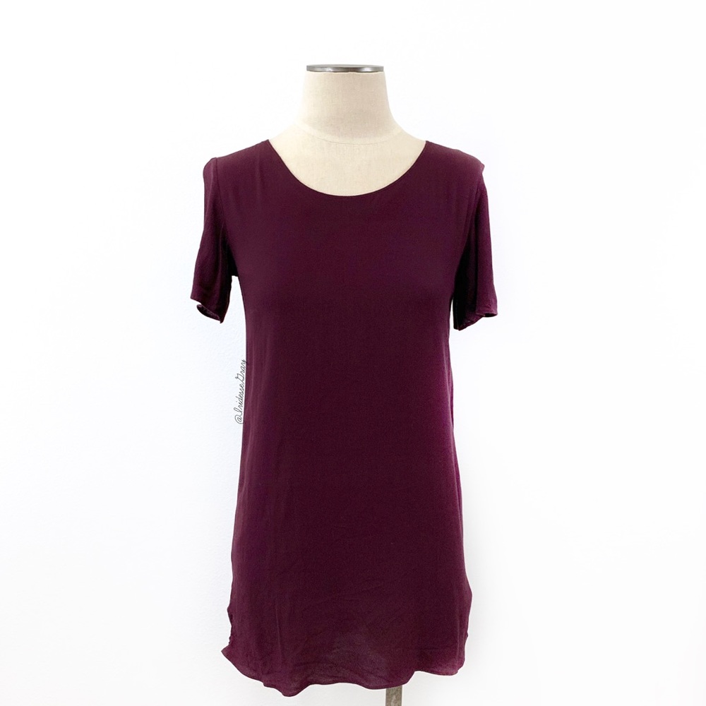 Aritzia- Wilfred Free Teigan Plum Shift Dress XS